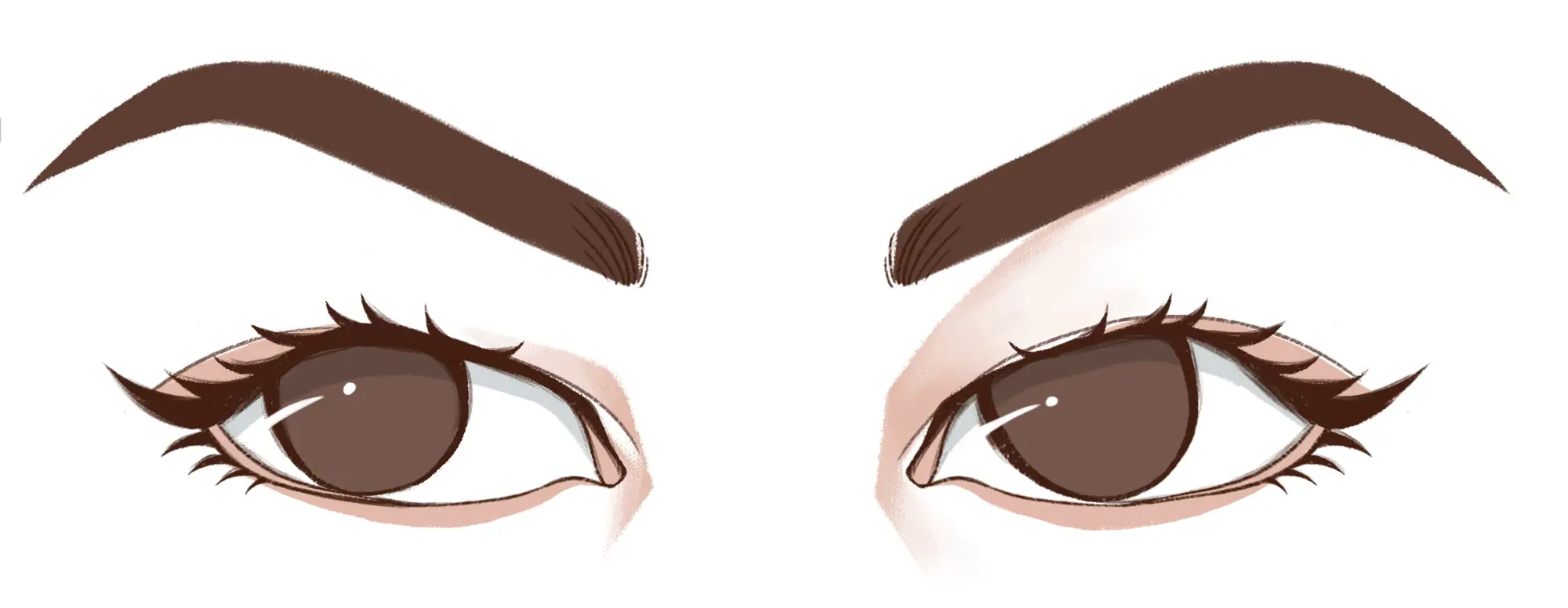 hooded eyes